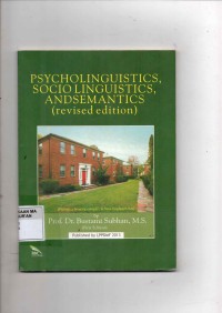 Psycholinguistics, Sociolinguistics, Andsemantic
